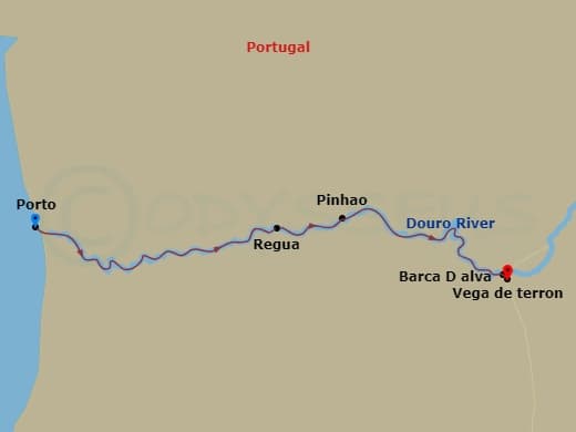 Itinerary map