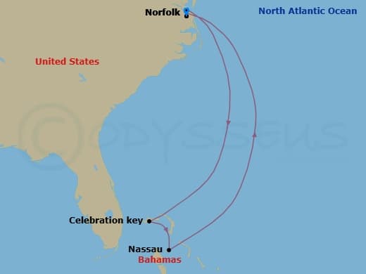 Itinerary map