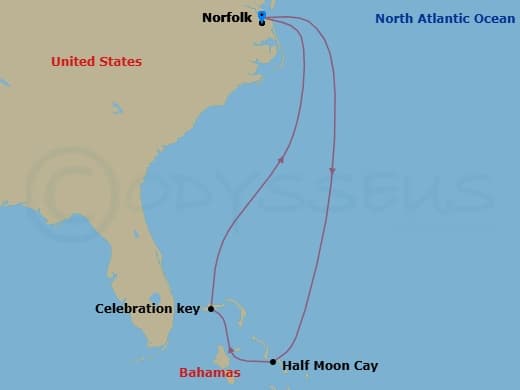 Itinerary map