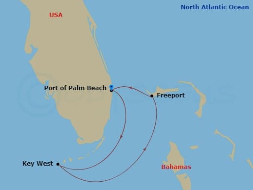 Itinerary map