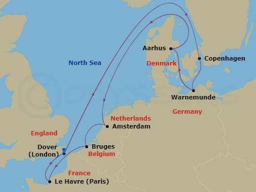 Itinerary map