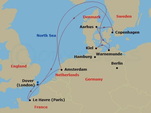 Itinerary map