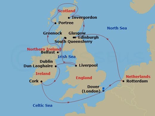 Itinerary map