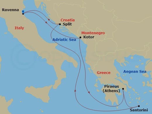 Itinerary map