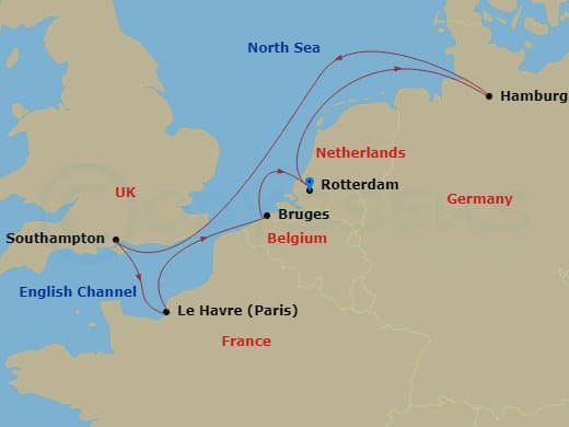 Itinerary map
