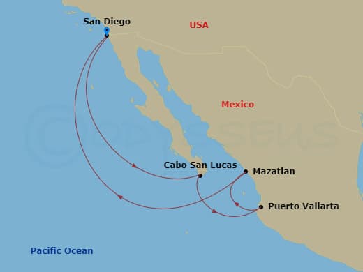 Itinerary map