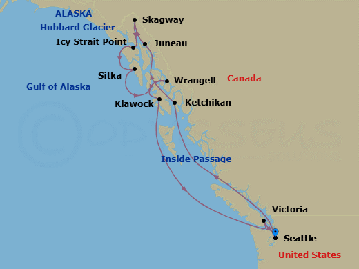 Itinerary map