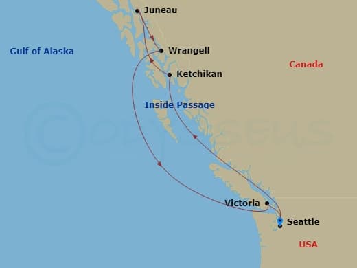 Itinerary map