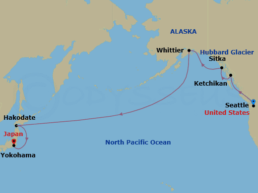 Itinerary map