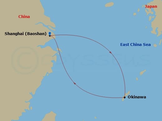 Itinerary map