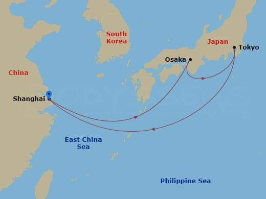 Itinerary map