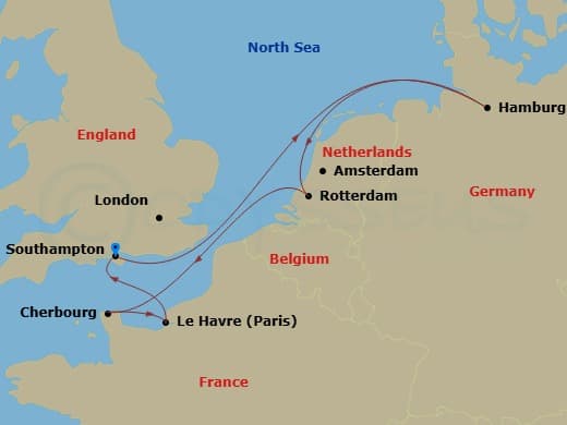 Itinerary map