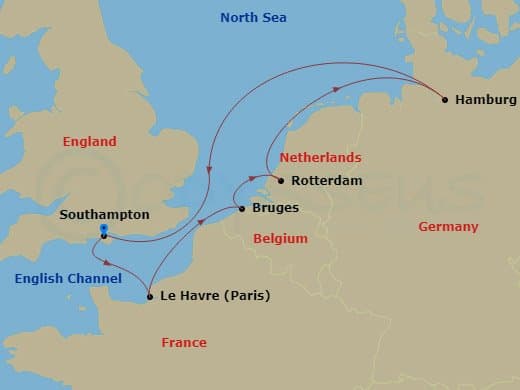Itinerary map