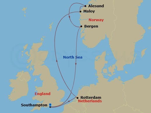 Itinerary map