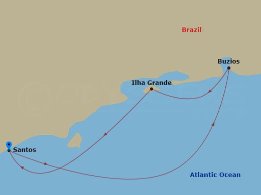 Itinerary map