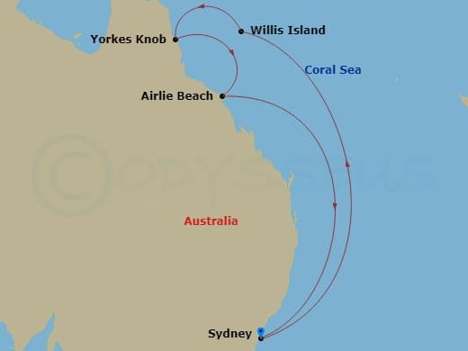 Itinerary map