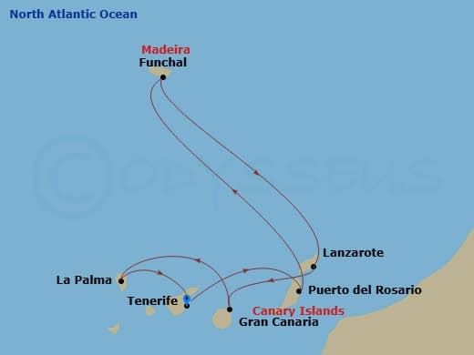 Itinerary map