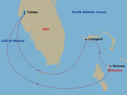 Itinerary map