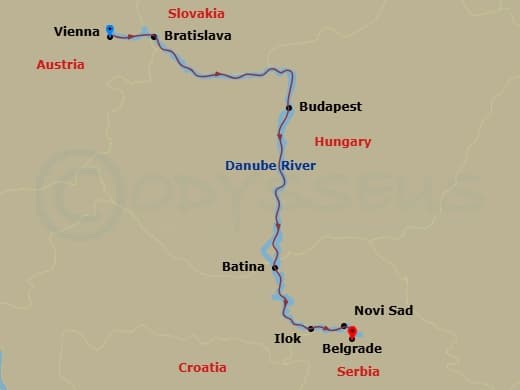 Itinerary map