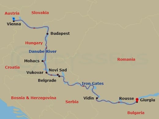 Itinerary map