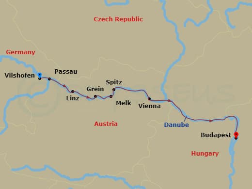 Itinerary map