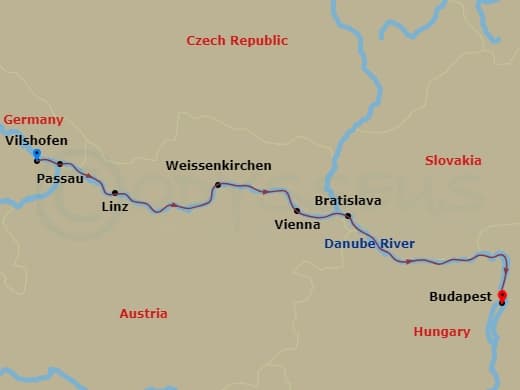 Itinerary map