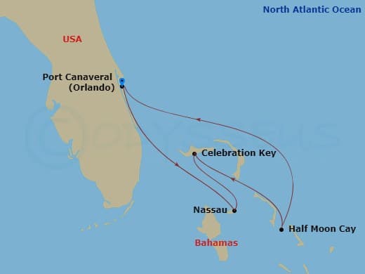 Itinerary map