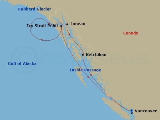 Itinerary map