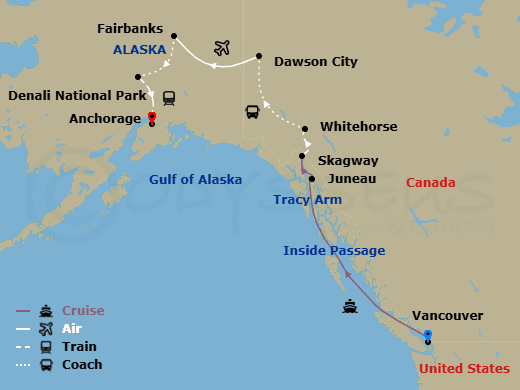 Itinerary map