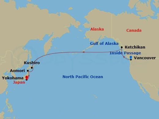 Itinerary map
