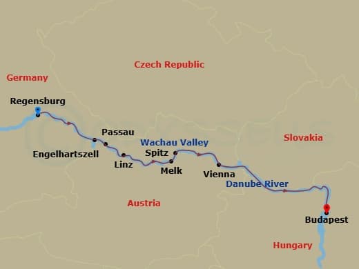 Itinerary map