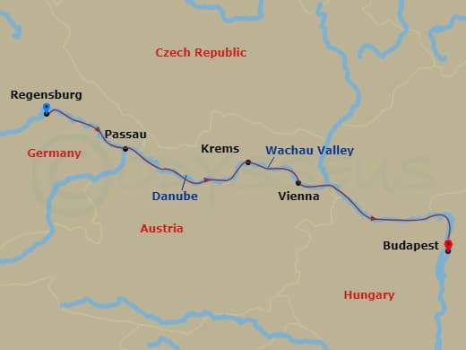 Itinerary map