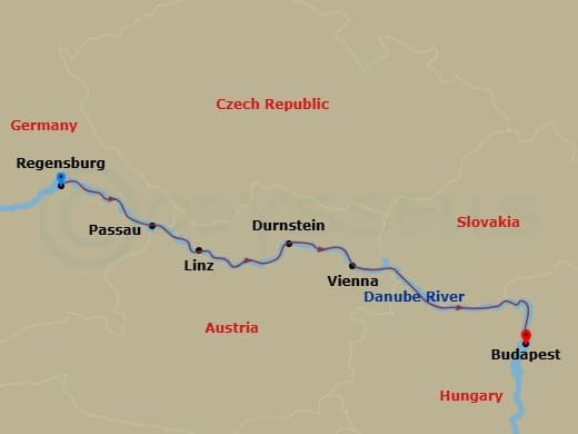Itinerary map